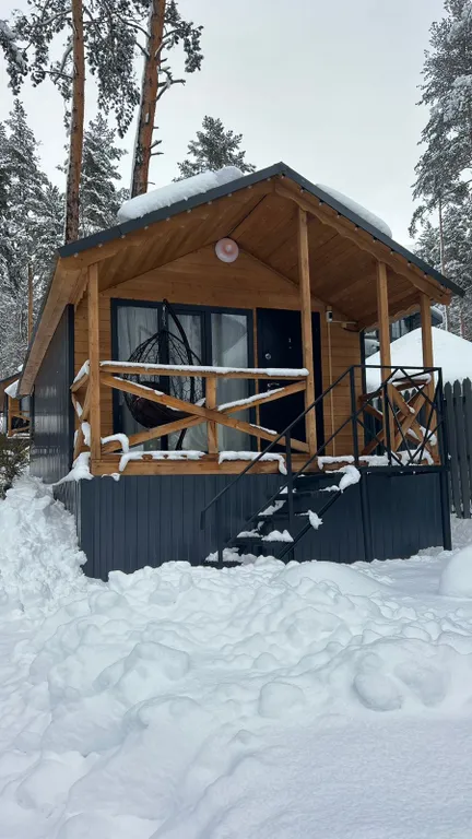 Эко-домик с видом на горы