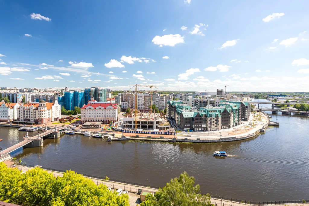 Квартира Новая квартира с шикарным панорамным видом на Рыбную деревню — Калининград