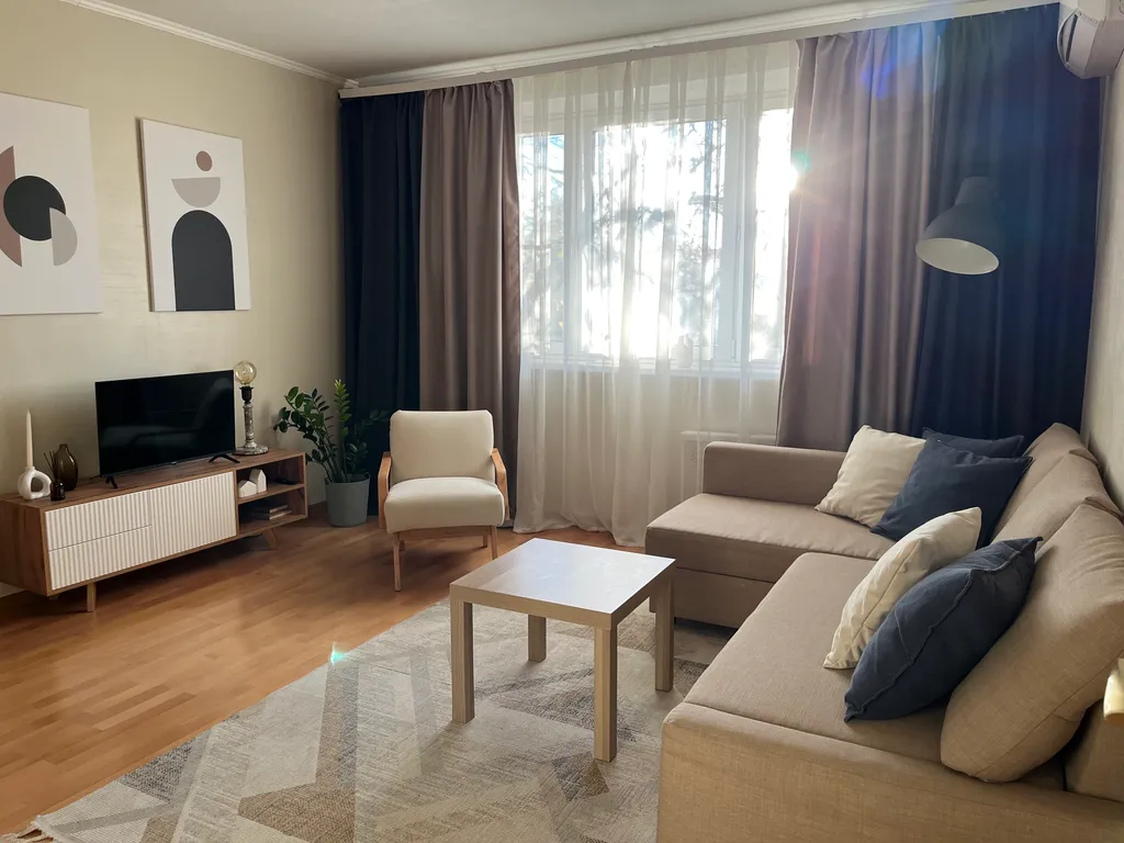 Квартира Квартира у реки, рядом с метро и Островом Мечты — Москва