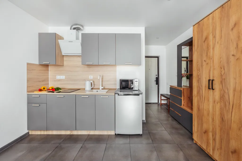 Квартира Квартира Уютная студия с балконом на четверых с кухней — Сириус