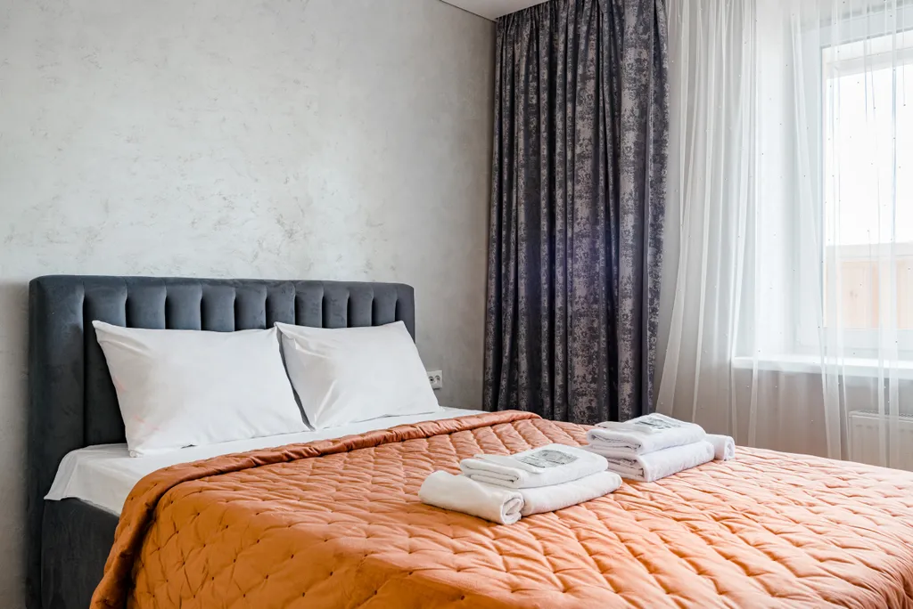 Студия Loft рядом с МНТК в новом микрорайоне, халаты, гостиничный сервис