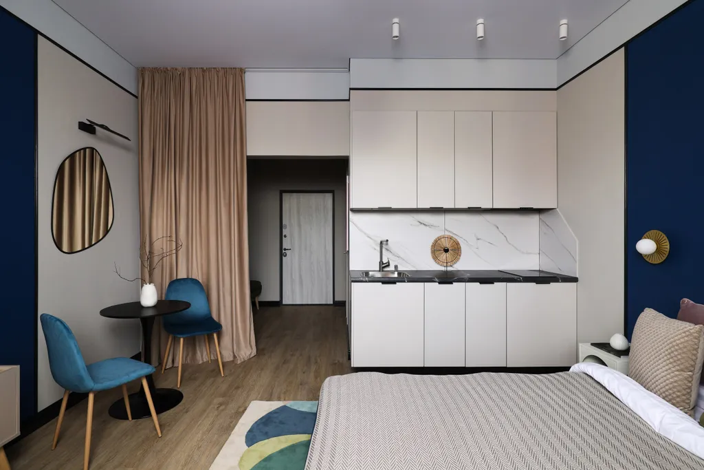 Квартира Квартира Дизайнерская студия в новом ЖК со свежим ремонтом, кондиционером и бойлером — Гатчина