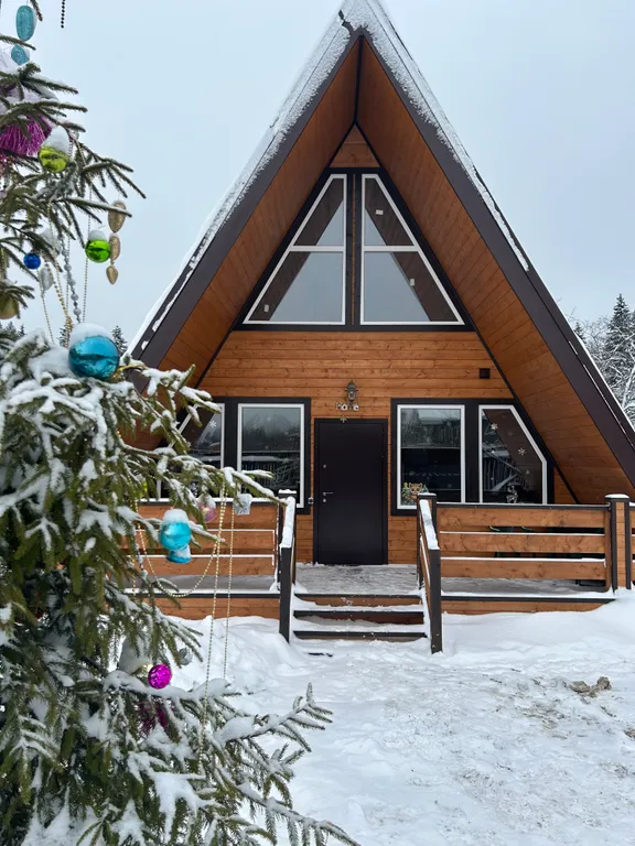 Коттедж Семейный афрейм с баней — аренда посуточно в Клин