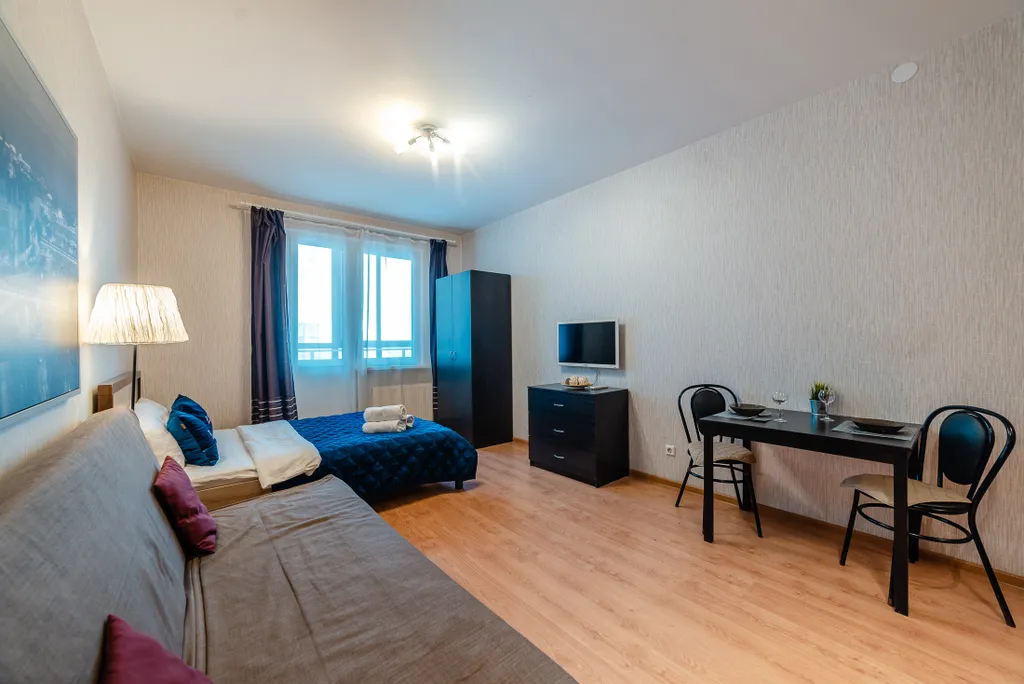 Уютная студия в 20-ти минутах езды от центра