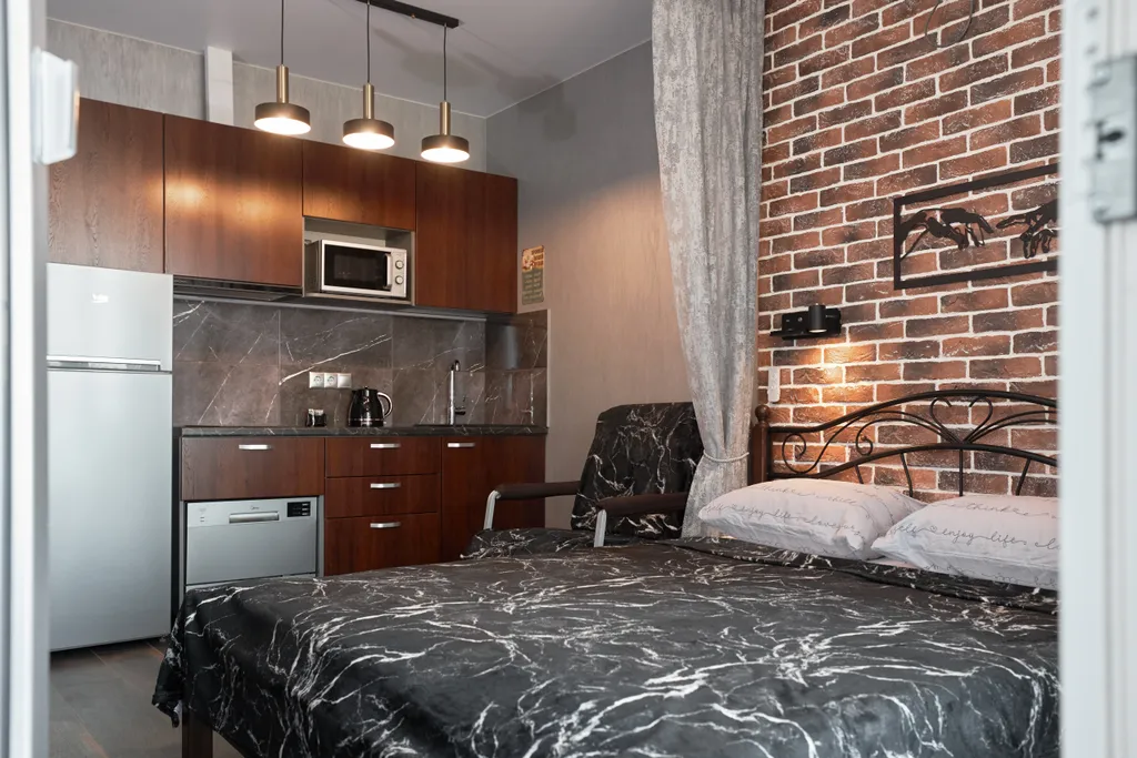 Апартаменты лофт с обзорным видом на море