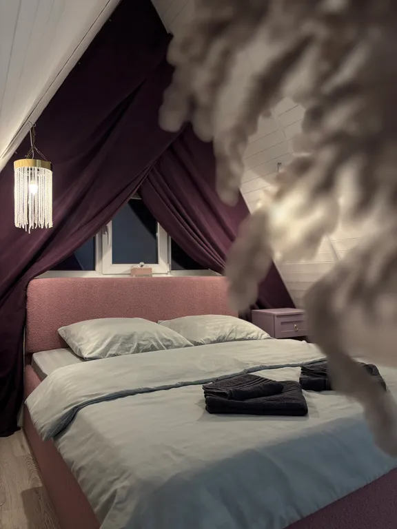 Коттедж Уютный A-frame «Облака» с видом на горы — Гостагаевская