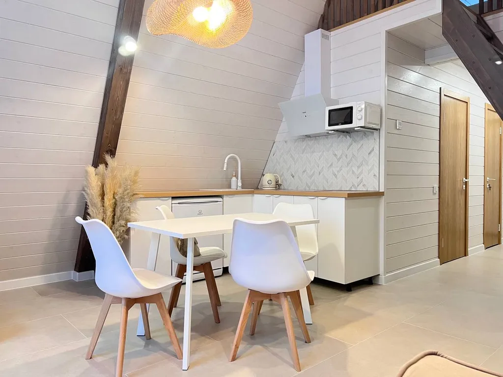 Коттедж Дом Гармония с горячим чаном и дровяным камином — Тимково