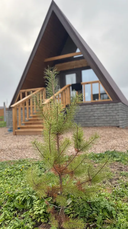 Коттедж Уютный домик в стиле а-фрейм на оз. Волго — аренда посуточно в Селижарово