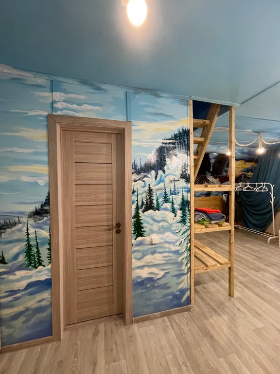 Коттедж Шале в стиле A-frame с видом на горы и лес — Шерегеш