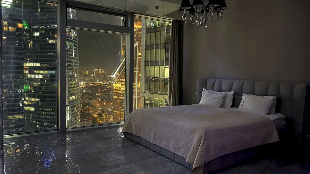 Апартаменты Москва сити с широкой панорамой на башни