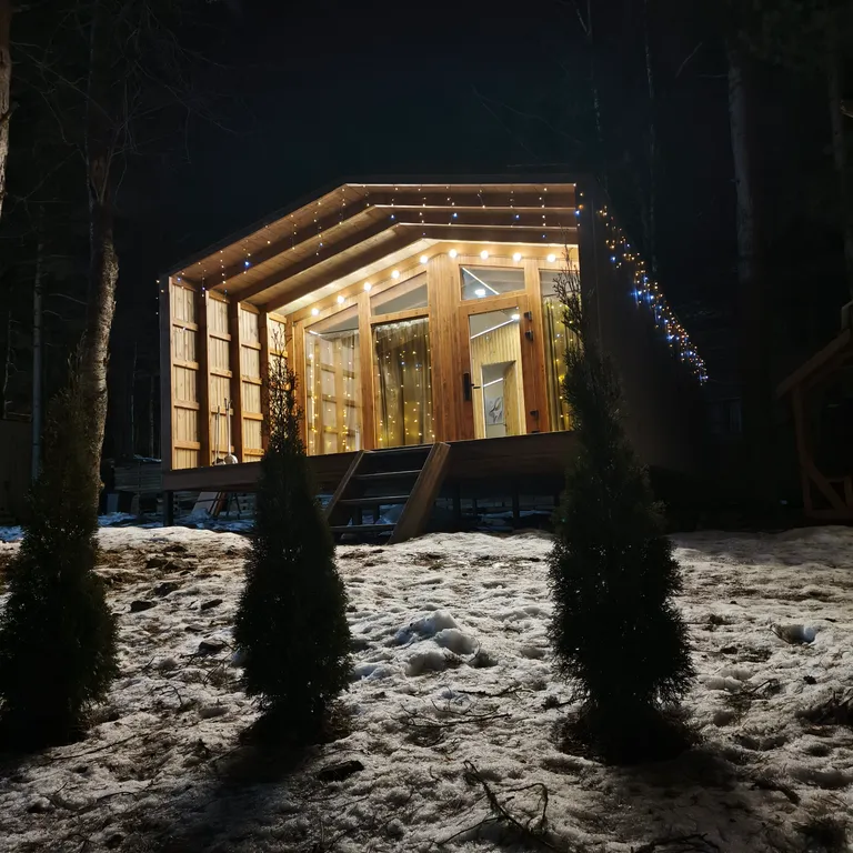 Коттедж Новый уютный дом в хвойном лесу вблизи поселка — Архыз