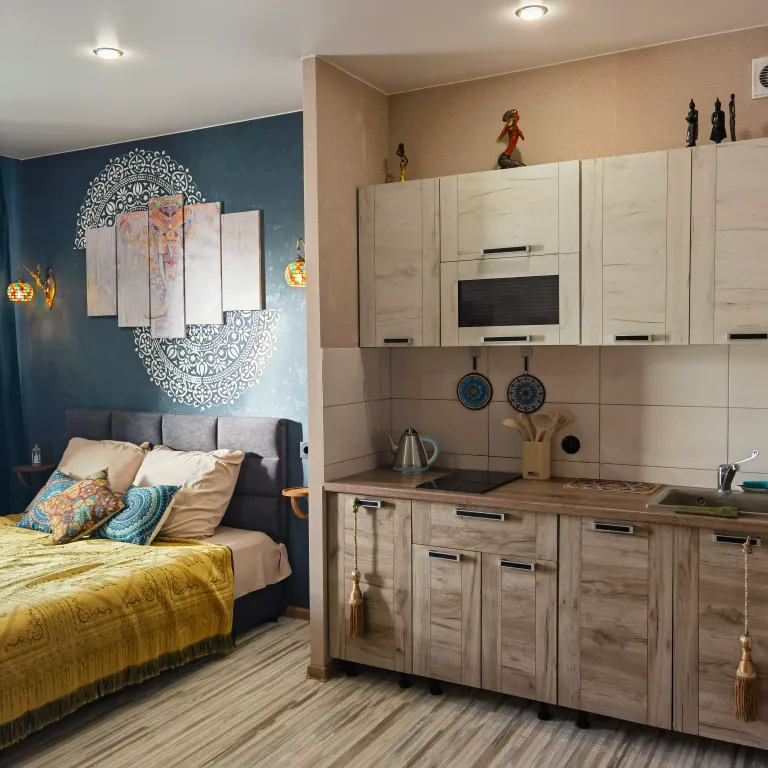 Студия Азия с кондиционером в сторону Аэропорта