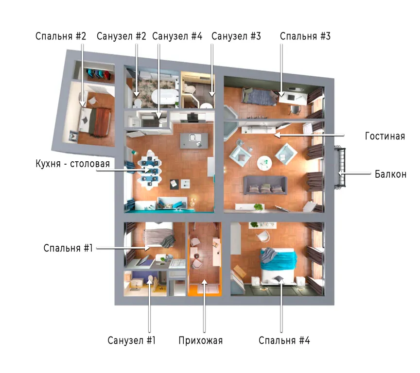 Апартаменты Panorama с Невероятным Видом на Исаакиевский Собор