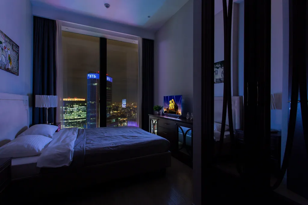 62 этаж, вид на Башни, Лужники, Парк победы