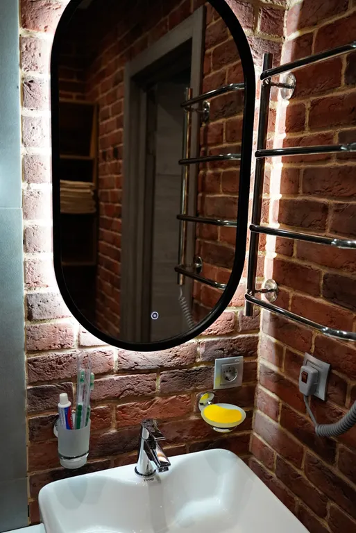 Квартира-студия loft-grey с кондиционером и парковкой