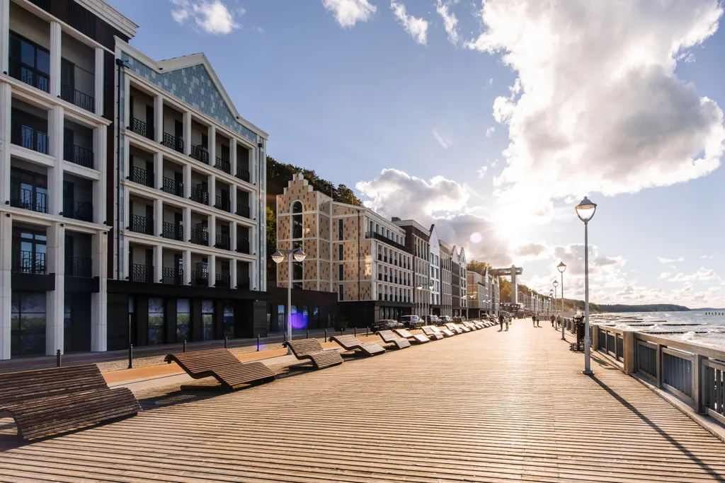 Апартамент с прямым видом на море, 1 линия жк променад