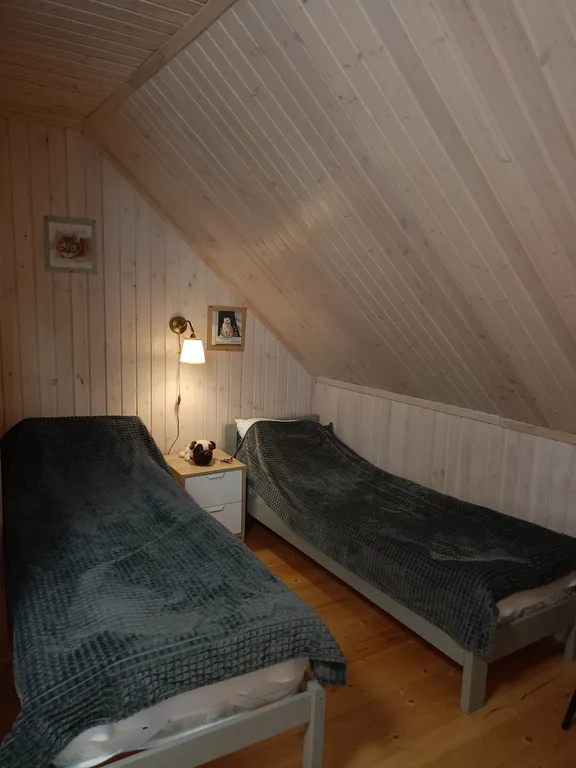 Коттедж Дом с кирпичным камином — Луга