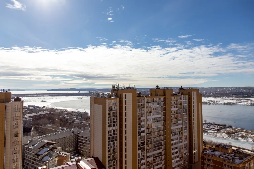 Апартаменты "Хрустальный лёд" с красивым видом на Ангару