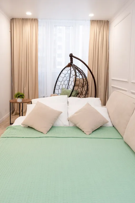 Нежная квартира с дизайнерским ремонтои