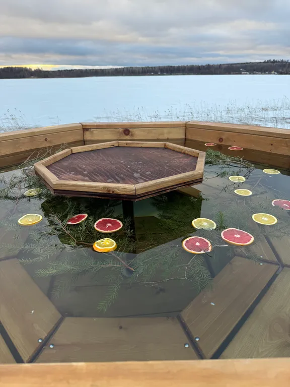 Загородный дом с баней и чаном