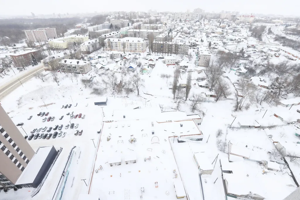 Квартира на 23-м этаже с парящей кроватью