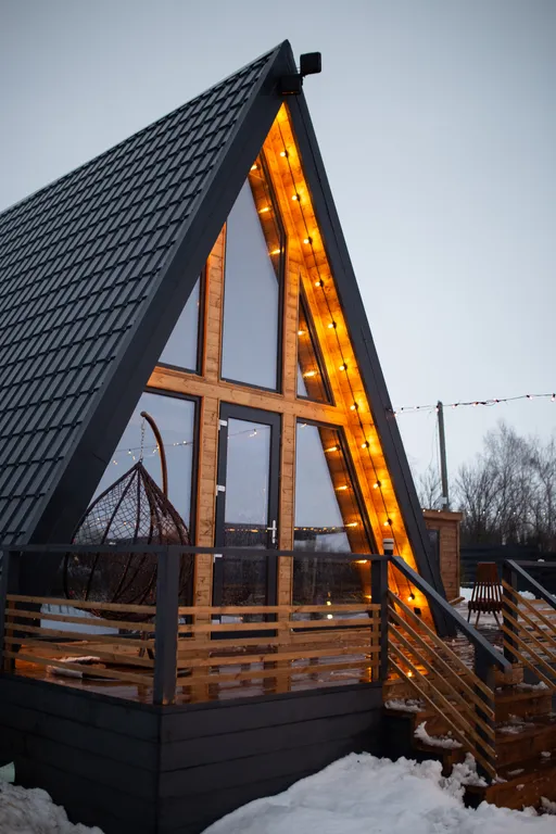 Коттедж Треугольный дом в аренду с банным чаном и баней — аренда посуточно в Самара