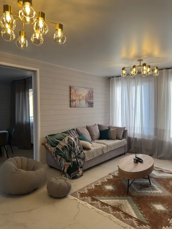 Коттедж Новый дом с баней в Подмосковье — Лопотово