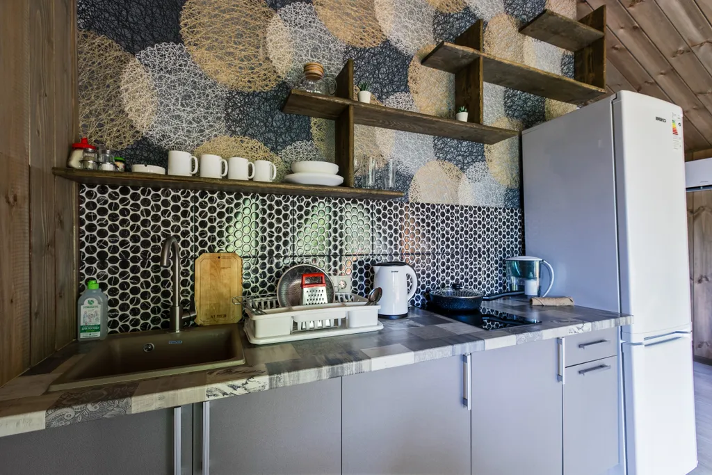 Барнхаус ВЕСНА с камином и баней