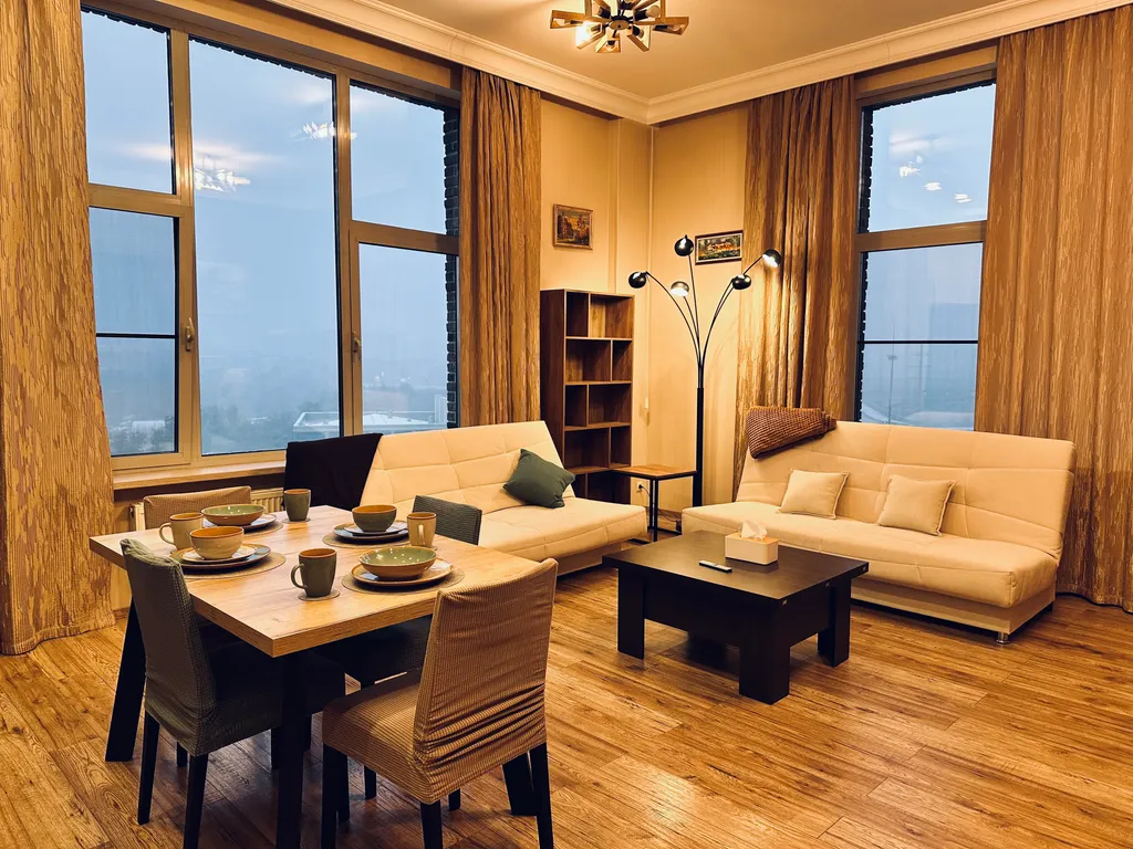 Квартира Квартира Просторный лофт с панорамным видом на город — Москва