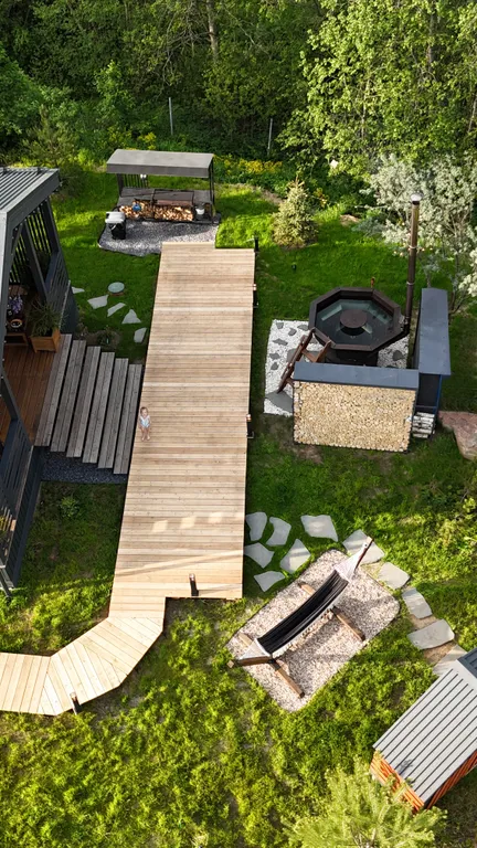 Аренда дома с баней и чаном в окружении леса