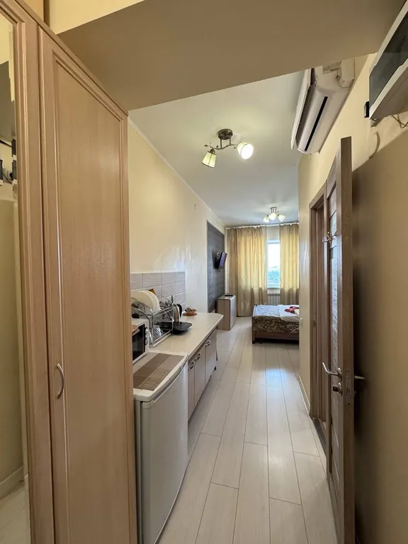 Прекрасная студия, с кондиционером и  Отличный вид на реку