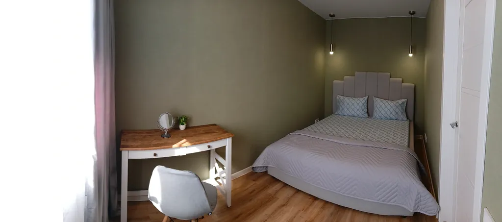 Двухкомнатная квартира в центре города с потрясающим видом из окна