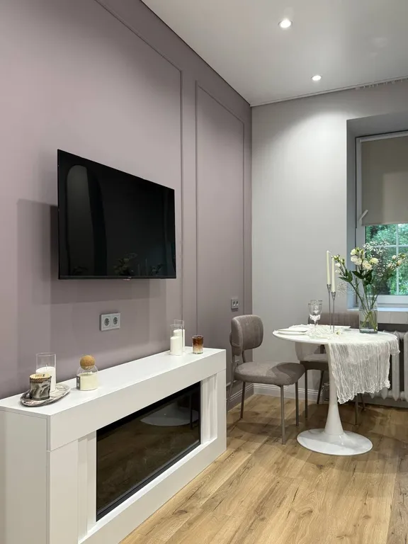 Апартаменты с камином и большой ванной