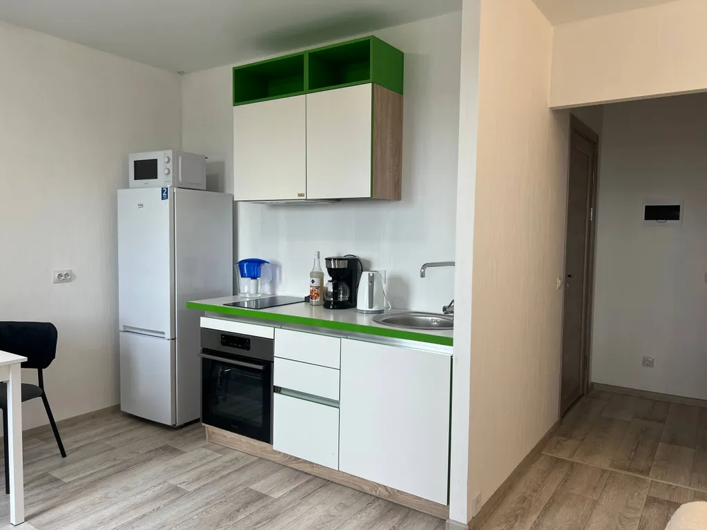 Уютная, светлая квартира-студия с красивым видом в новом доме