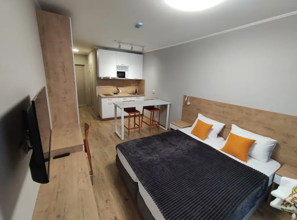 Квартира Уютная студия у метро, все необходимое для комфортного отдыха — аренда посуточно в Парголово