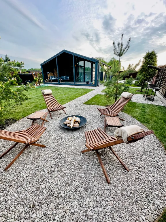 Новый дизайнерский дом с сауной и чаном