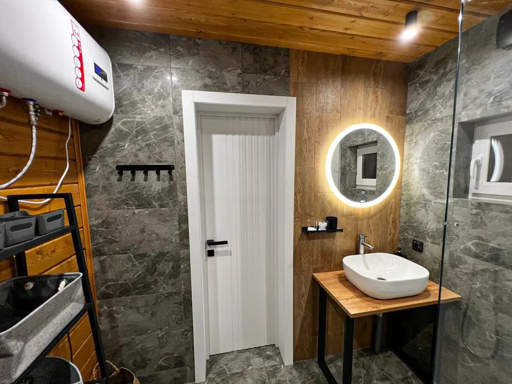 Коттедж Дом Афрейм светлый с подогреваемой купелью Лисичкино — Микли