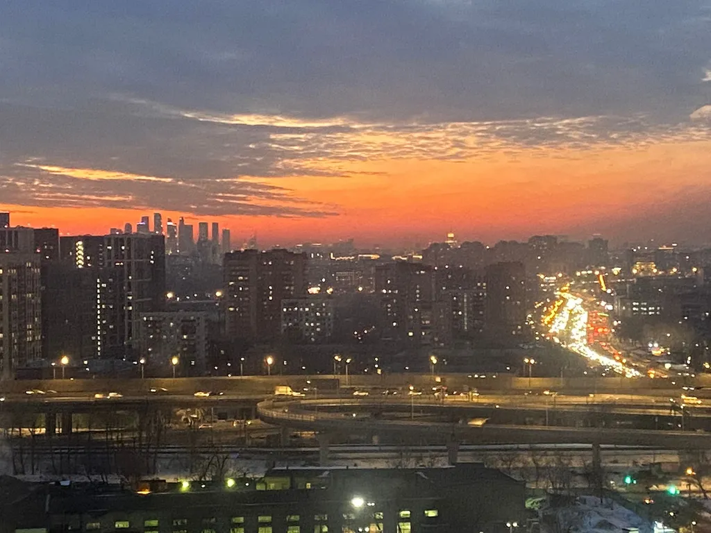 Квартира Квартира Стильная студия с панорамным видом рядом с метро — Москва