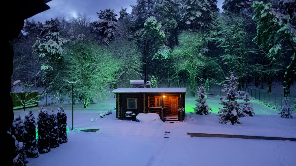 Загородный дом в лесу у реки