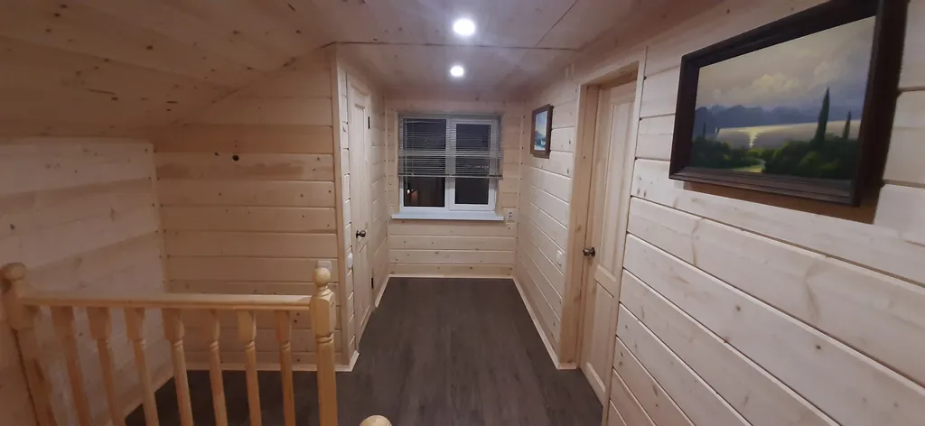 Коттедж с баней на дровах