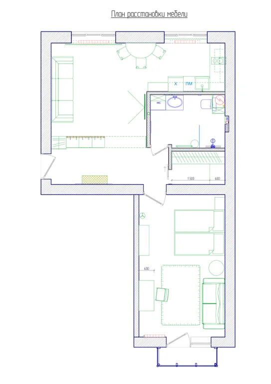 1-комнатная Квартира