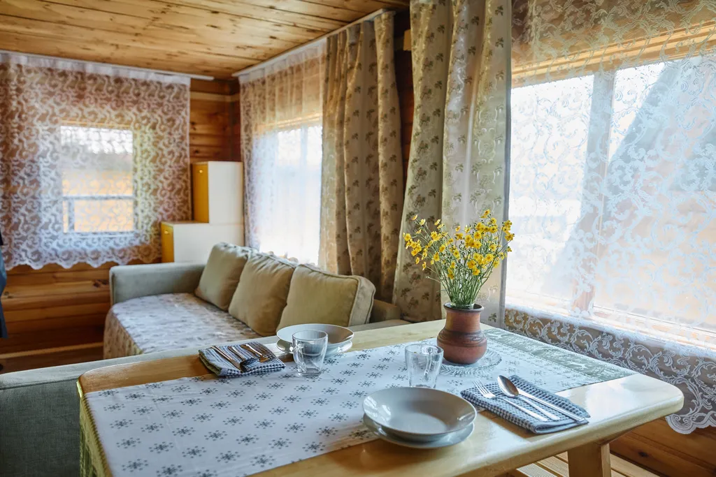 Летний домик из кедра с баней