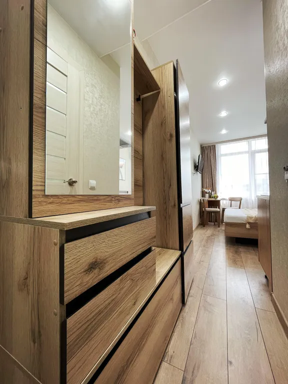 Апартаменты 3 минуты до моря с частичным видом на горы