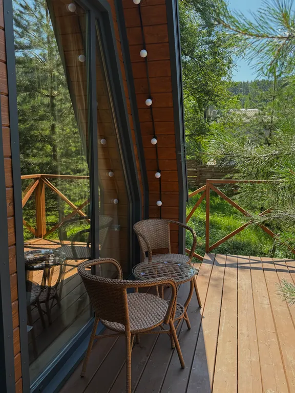 Уютный домик с купелью и баней в сосновом лесу