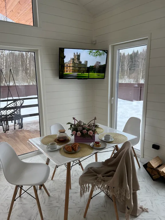 Коттедж Коттедж Барнхаус с камином и сауной на Новой Риге — Телепнево