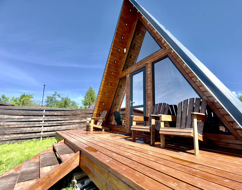 Aframe white, Дом на берегу Рыбинского моря