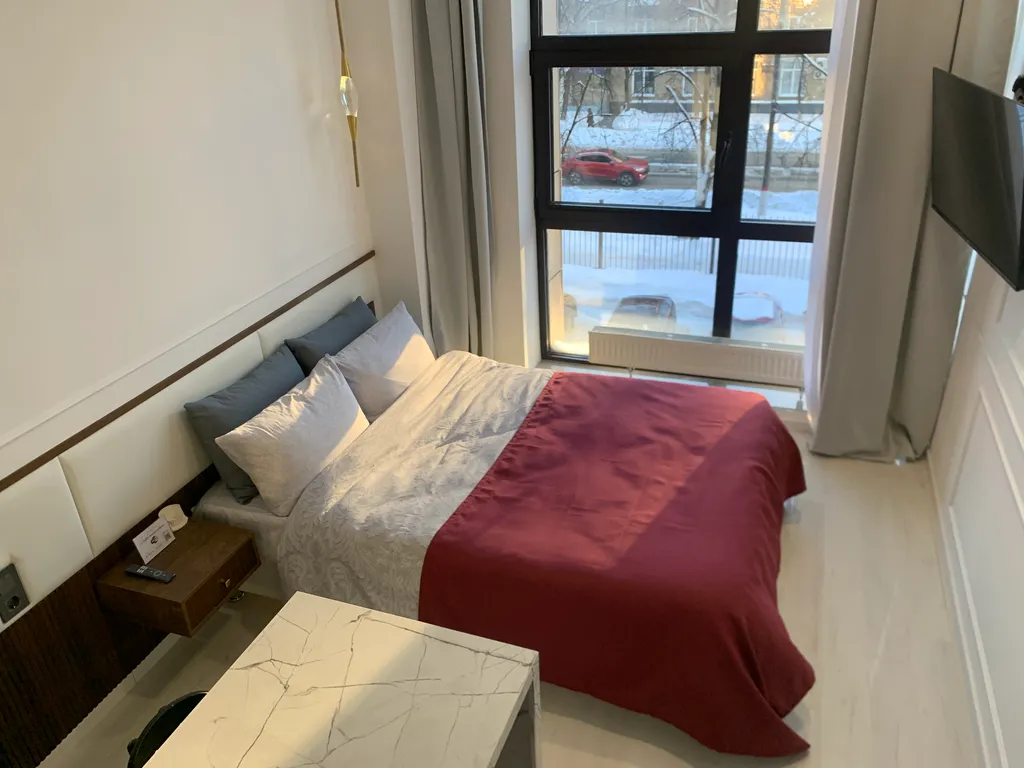 Бизнес-апартаменты PLAZA - парковка, кухня, стиральная машина, СмартТВ