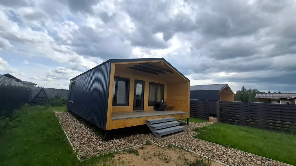 Дом с парилкой закрытом коттеджном посёлке