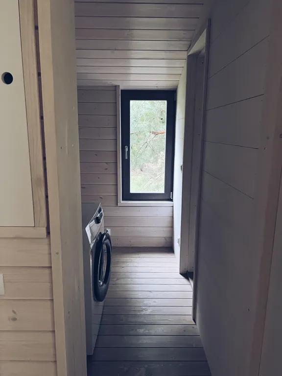 Коттедж Дубль дома с панорамными окнами на сосны — Семеновское