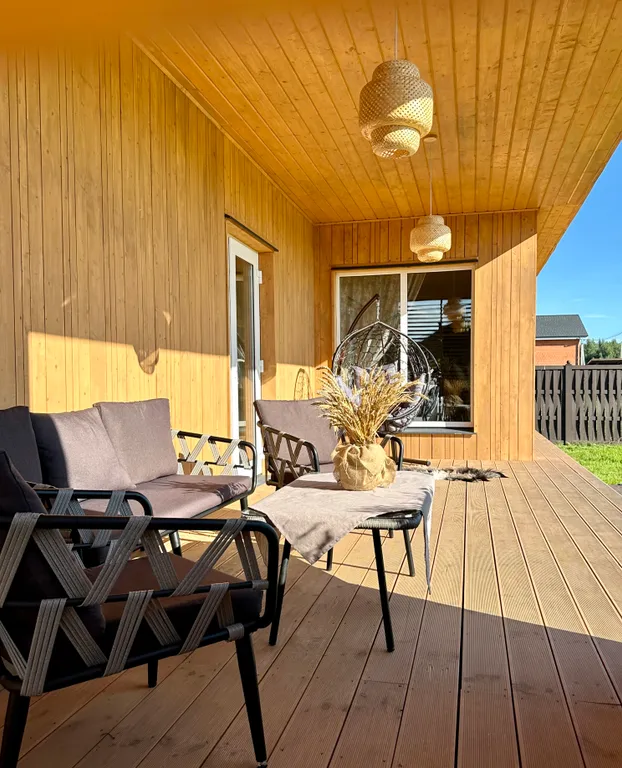 Стильный дом с чаном